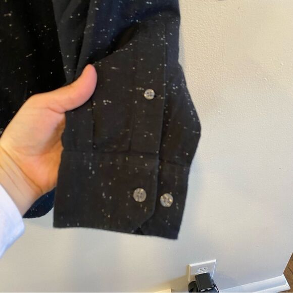 Bonobos men’s Black White Flannel Button Down Slim Fit Shirt size large - Picture 5 of 10